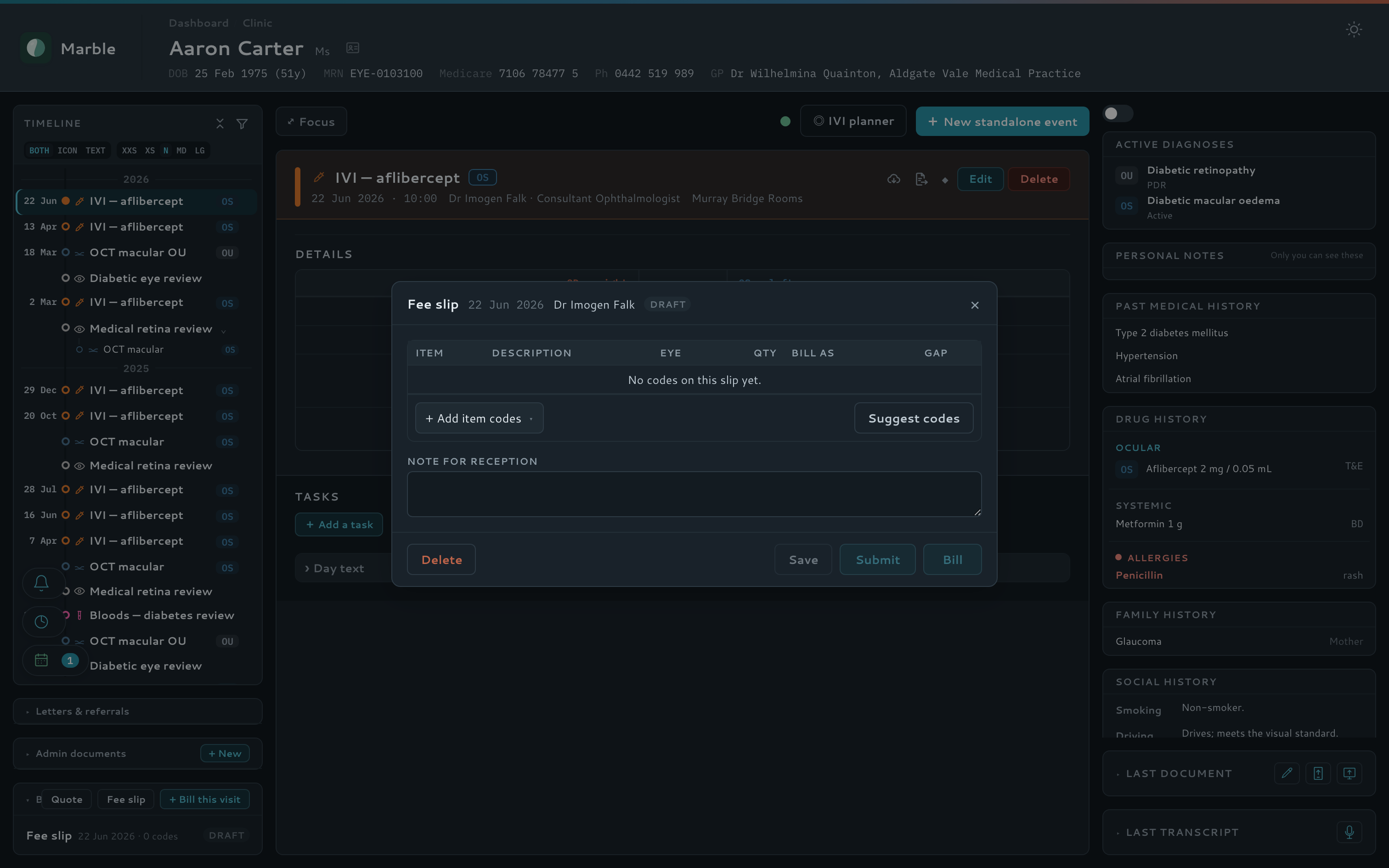 Add an item code
